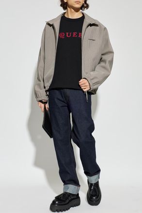 Alexander McQueen Sweatshirt With Logo, Mens, Black