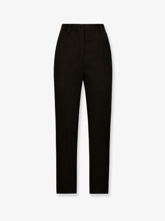 Dolce & Gabbana Pantaloni Smoking in lana vergine e seta - DOLCE & GABBANA - gender_Woman