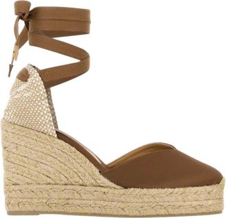 Castaner Brown Textured Espadrille Wedge