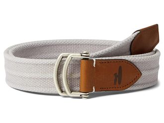 Johnnie-O Brentwood Mens Belts Light Gray : MD, Canvas