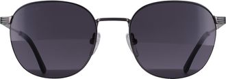 Lacoste Oval Unisex Semi Matte Dark Gunmetal Grey L251S - One Size