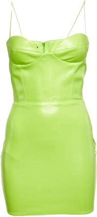 Alex Perry Abito corto in pelle sintetica - Verde