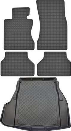 OEM Juego De Alfombrillas De Goma Para Coche Y Alfombrilla Para Maletero Para Bmw Serie 5 E60 Sed&aacute;n (2003.07-02.2010)