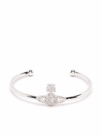 Vivienne Westwood bracciale rigido con pompon - Argento