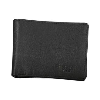 Blauer Accessoires, Heren, Zwart, ONE Size, Leer, Nero Leren Portemonnee