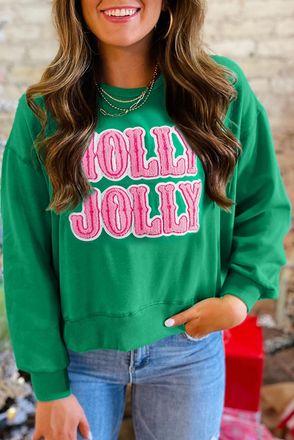 Azura Exchange Holly Jolly Graphic Sweatshirt