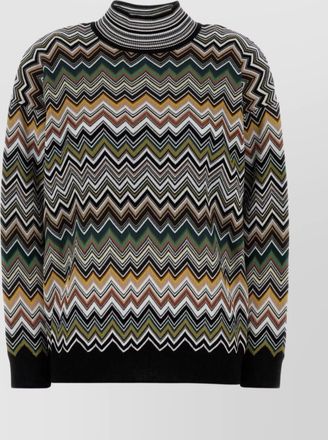 Missoni ribbed turtleneck jumper