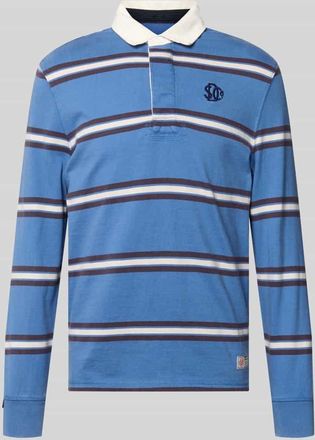 Superdry Regular Fit Poloshirt mit Logo-Stitching in Bleu, Gr&ouml;&szlig;e XXL