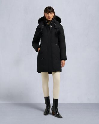 Moose Knuckles Womens Original Stirling Shearling Trim Parka