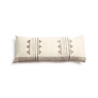 Studio Variously Kora White And Black Artisanal Handwoven Pillow - Cover + Insert in Large W/Insert at Nordstrom