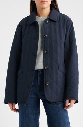 Bernardo Diamond Quilted Jacket in Navy at Nordstrom Rack, Size Medium