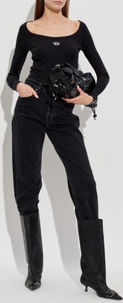 Diesel Top T-BAL-OD, Womens, Black