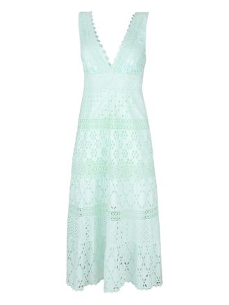 Temptation Positano Paglia midi dress - women - Cotton - M - Blue