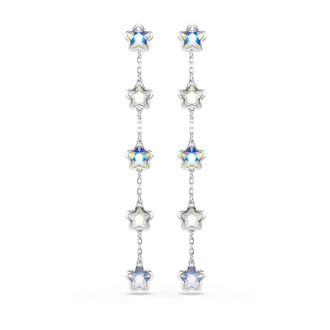 Swarovski Accessoires, Dames, Grijs, ONE Size, Chroma Oorbellen