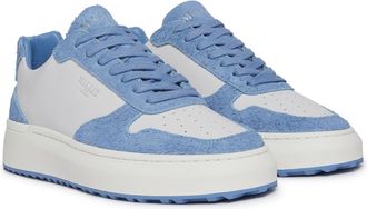 Mallet Footwear Womens Hoxton 2.0 Suede Trainers in Blue Leather - Size UK 3