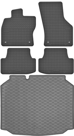 OEM Juego De Alfombrillas De Goma Para Coche Y Maletero Para Seat Le&oacute;n Iii Hatchback (2012-2020)