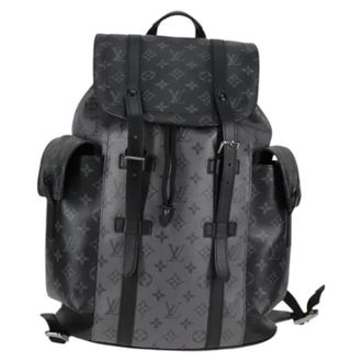Louis Vuitton Pre-owned Canvas backpacks - Dames - Pre-owned - Zwart - Maat: ONE Size Leer