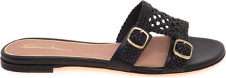 Santoni Schoenen, Dames, Zwart, 41 EU, Leer, Didi Mule