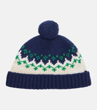 Miu Miu Fair Isle virgin wool beanie