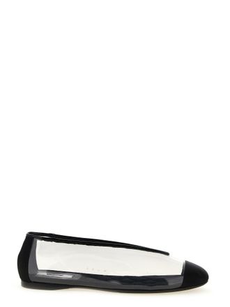 Moschino Womens Pvc Ballet Flats