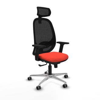 Piqueras y Crespo Silla De Oficina Piqueras Y Crespo Cilanco Sincro Todo Negro Espuma Densa