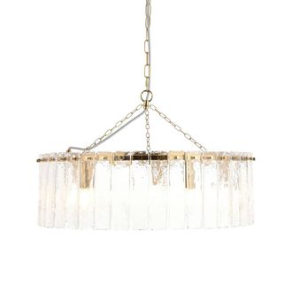 Netlighting Karine Pendant & Handmade Glass 5x E14 in Yellow