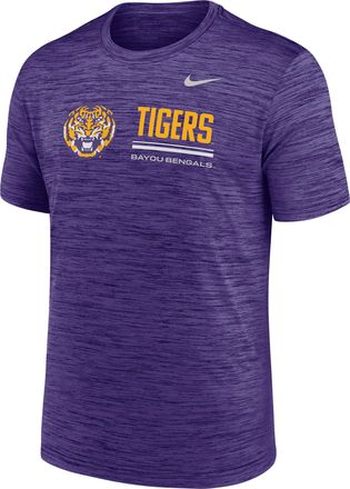 Nike LSU Sideline Velocity Nike Mens Dri-FIT College T-Shirt in Purple | 02ER51LLSN-PCW