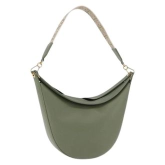 Loewe Pre-owned Shoulder Bag - Dames - Pre-owned - Groen - Maat: ONE Size Leer