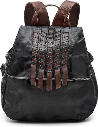 Bed St&uuml; Teji Cross Body Handbags Black Teak Rustic, Leather