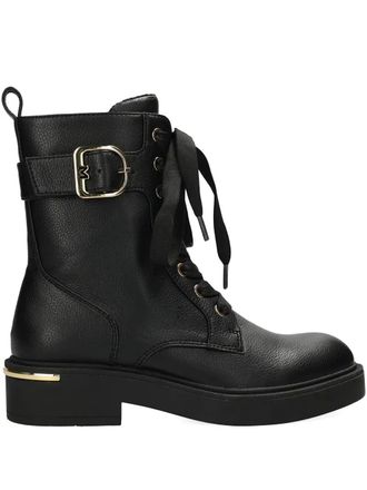 Mexx buckle lace-up boots - Nero