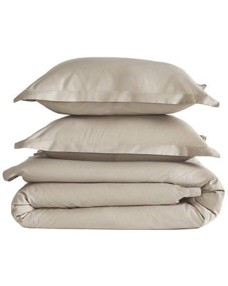 J. Queen New York 300 Thread Count Premier Sateen Full/Queen 3Pc Duvet Cover Set