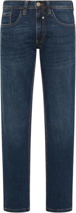 Carlo Colucci 5-Pocket Jeans - Heren - Regular Fit Jeans - Blauw - W34 L34 - Katoen - Jeans