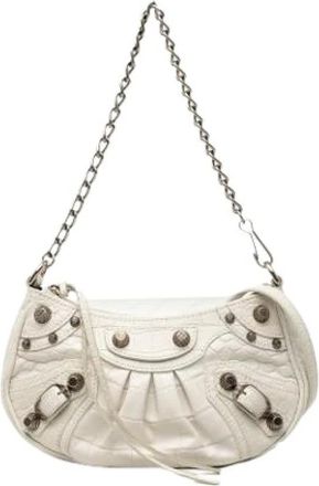 Balenciaga Pre-owned Shoulder Bags, female, White, Size: ONE SIZE Pre-owned Vintage Shoulder Bag