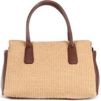 Persaman New York Lyra Raffia Tote Bag in Brown at Nordstrom Rack