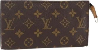 Louis Vuitton Pre-owned Clutches, female, Brown, Size: ONE SIZE Pre-owned Vintage Monogram Accessory Pouch