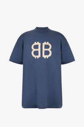 Balenciaga T-Shirt im Vintage-Look Crypto Oversize