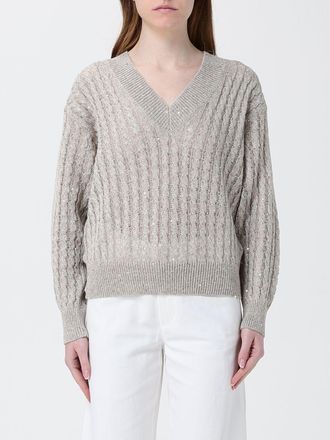 Brunello Cucinelli Linen V-Neck Knit