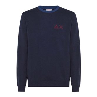 Sun 68 Heren, Truien, Blauw, Maat: 3XL Katoen
