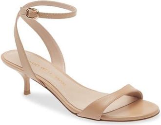 Stuart Weitzman Kellie Ankle Strap Sandal in Adobe at Nordstrom, Size 10.5