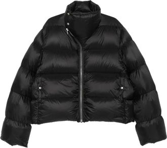 Rick Owens Turtle Jacket - Heren - Gewatteerde jassen - Zwart - M - Nylon - Jassen