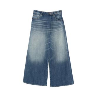 R13 Wide Jeans, female, Blue, Size: W25 Nico Wrap Jean