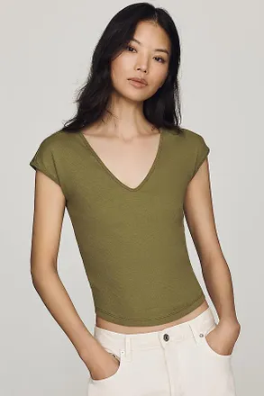 Maeve Betty V-Neck Baby Muscle Tee