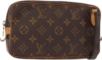 Louis Vuitton Pre-owned Cross Body Bags, female, Brown, Size: ONE SIZE Pre-owned Canvas Cross Body Bag