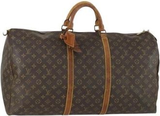Louis Vuitton Pre-owned Weekend Bags, female, Brown, Size: ONE SIZE Pre-owned Vintage Canvas Weekend Bag