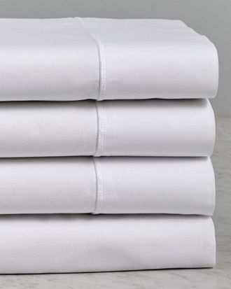 Maurizio Italy Single Line White Embroidered Sheet Set