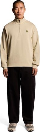 Lyle & Scott Loopback Quarter Zip Sweat in Grey Taupe at Nordstrom, Size Xx-Large