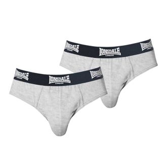 Lonsdale Heren Contrast Tailleband Slip (Set van 2) (Grijs)