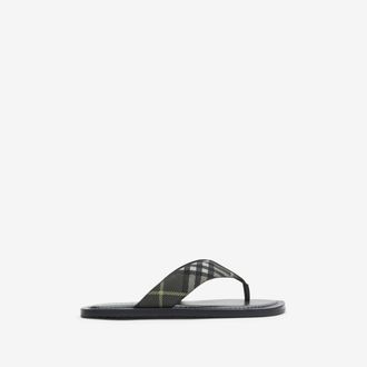 Burberry Check Pavilion Sandals, Size: 41