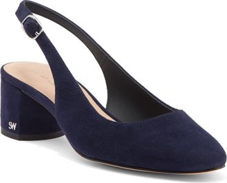Stuart Weitzman Bridget Slingback Pump in Nice Blue at Nordstrom Rack, Size 9
