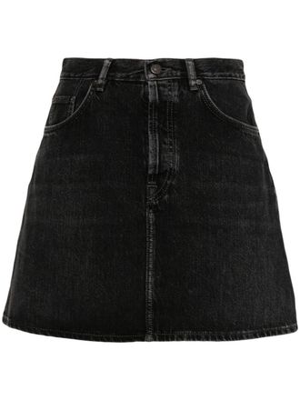 Acne Studios denim mini skirt - women - Cotton - 32 - Black